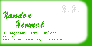 nandor himmel business card